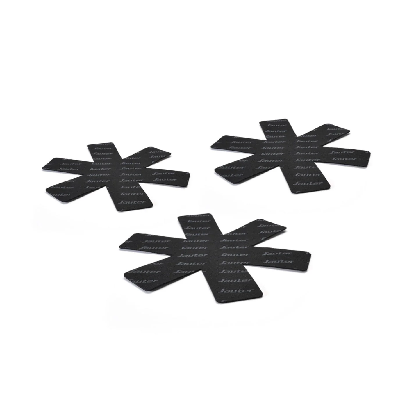 Set De 3 Poêles En Fonte Émaillée Avec Poignée En Inox - Gris Foncé/Crème + Set De 3 Separateurs De Poêle - Foncé/Crème + Noir - Image 6