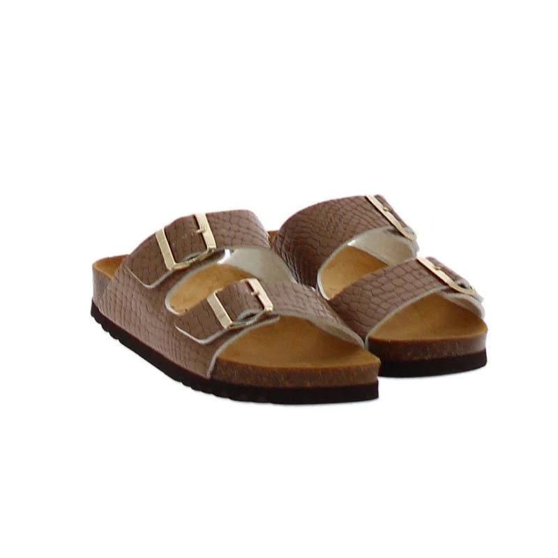 Sandales Josephine Croco Printed Synthetic - Marron - Femme - Image 2