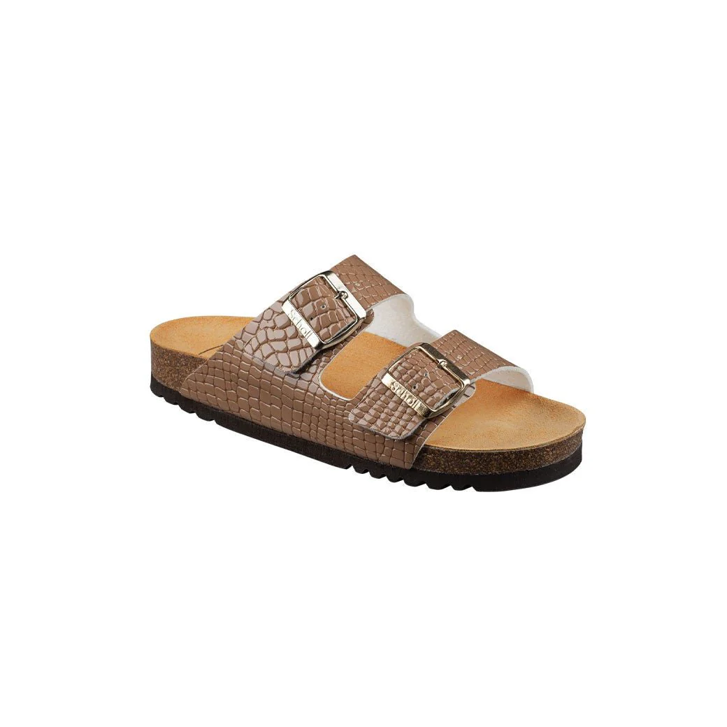 Sandales Josephine Croco Printed Synthetic - Marron - Femme - Image 3