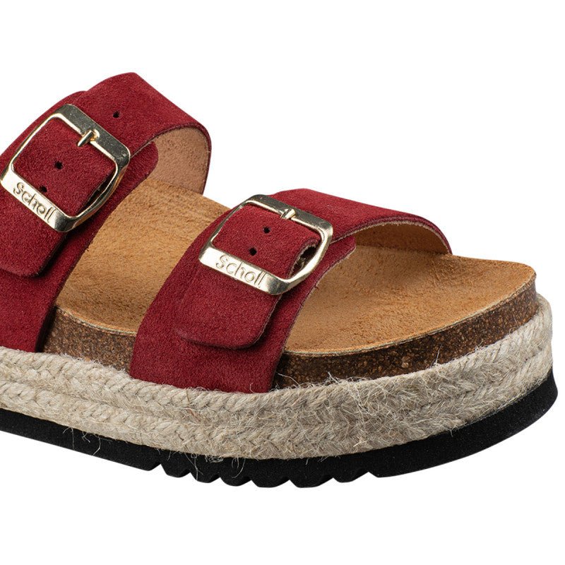 Sandales Ines Suede - Bordeaux - Femme - Image 3