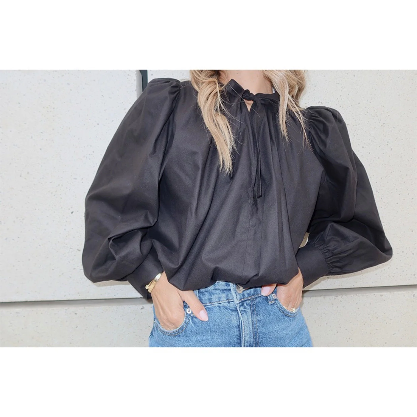 Blouse Alvara - Noir - Image 2