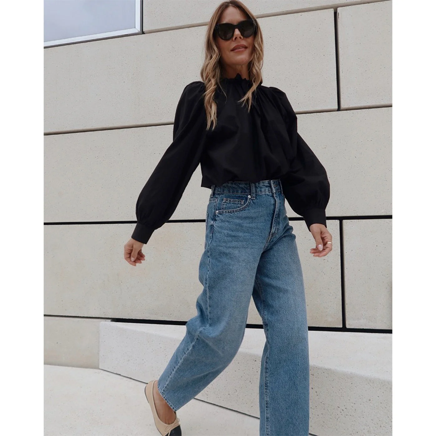 Blouse Alvara - Noir - Image 3