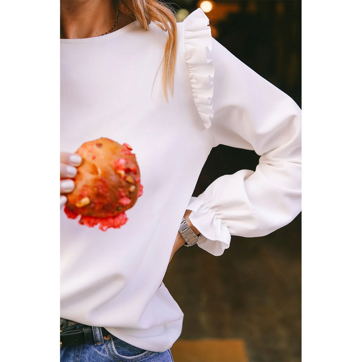 Blouse Kansas - Blanc - Image 6