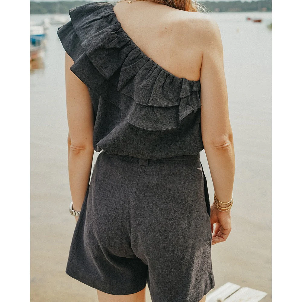 Blouse New Tara - Lin Noir - Image 2