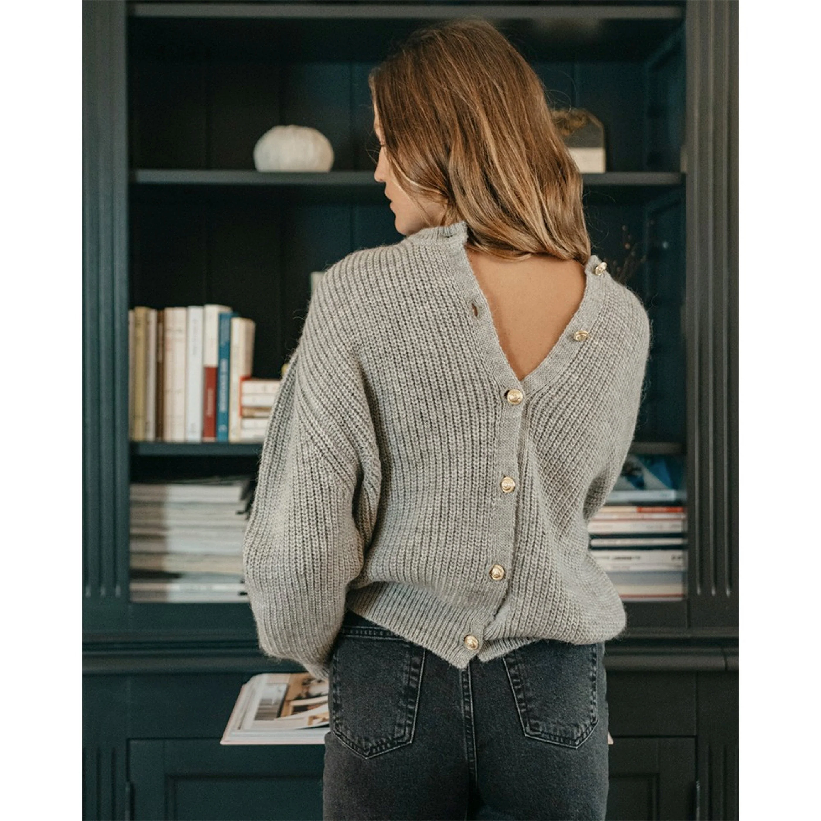 Cardigan Camille - Gris - Image 2