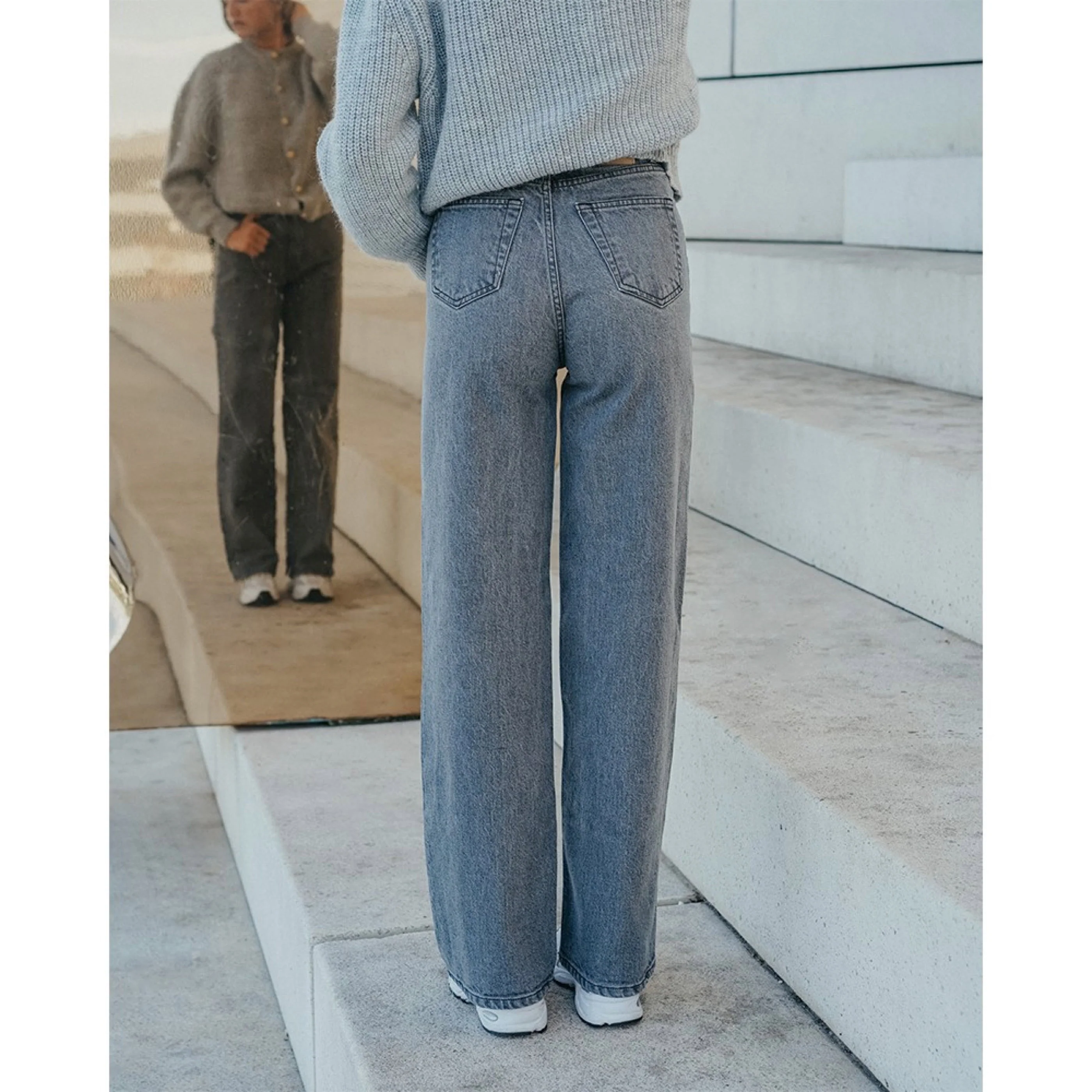 Jeans Numero 77 - Gris - Image 2