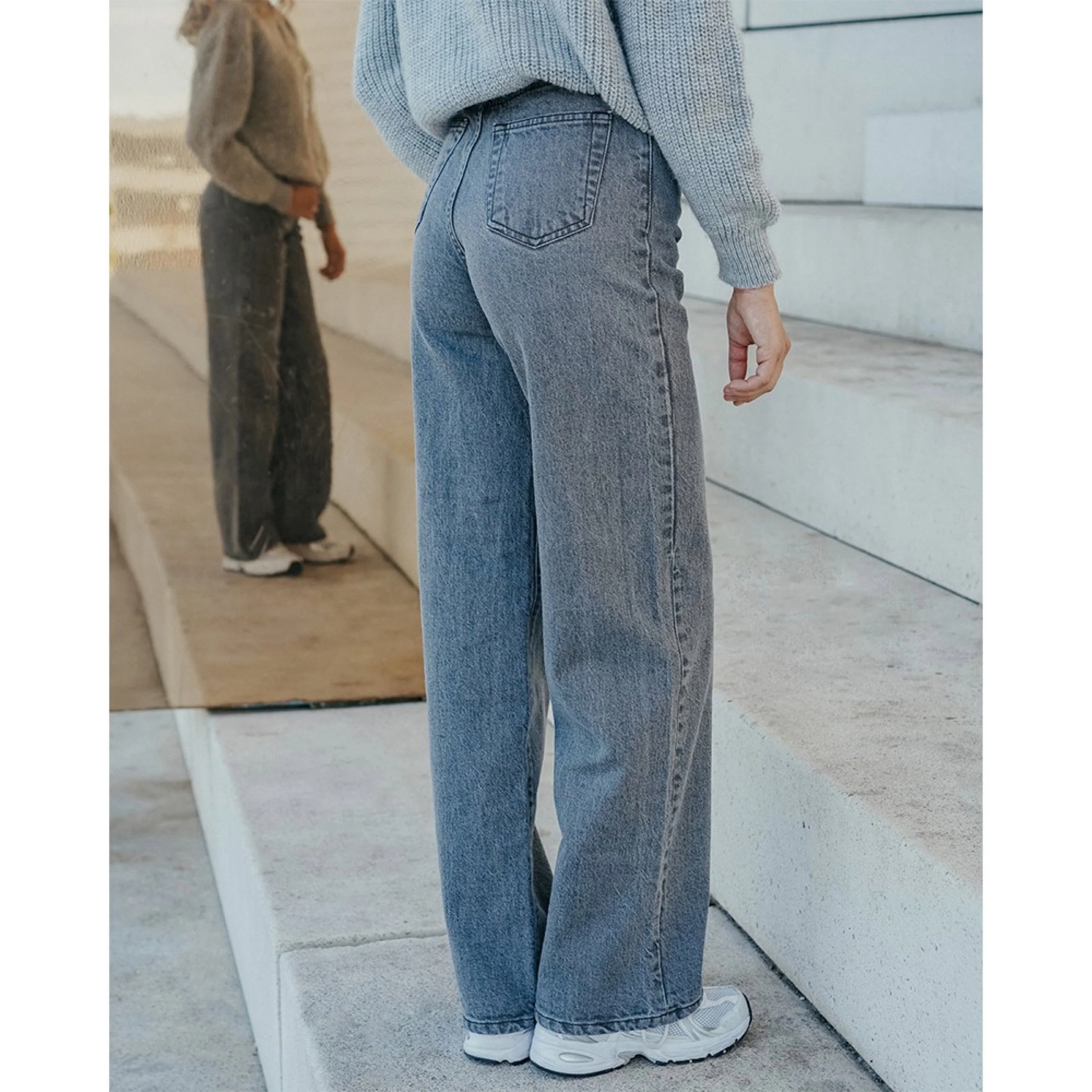 Jeans Numero 77 - Gris - Image 3