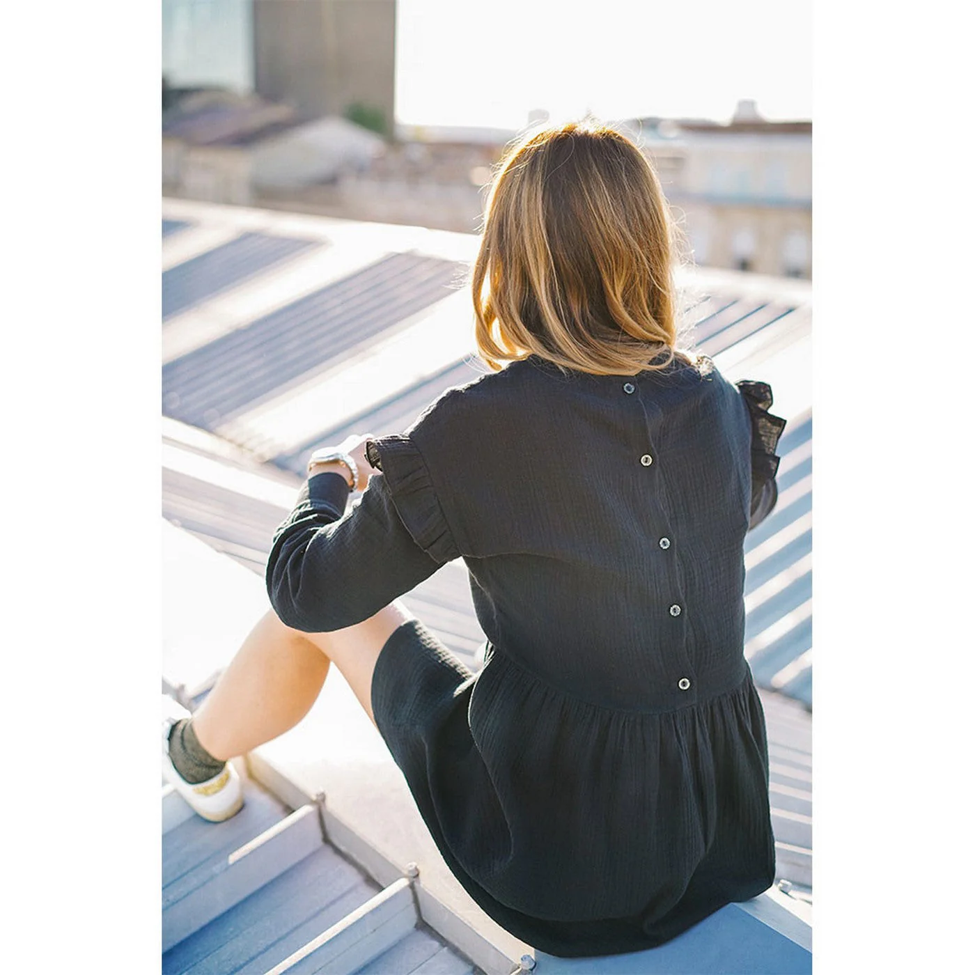 Robe Alba - Noir - Image 2