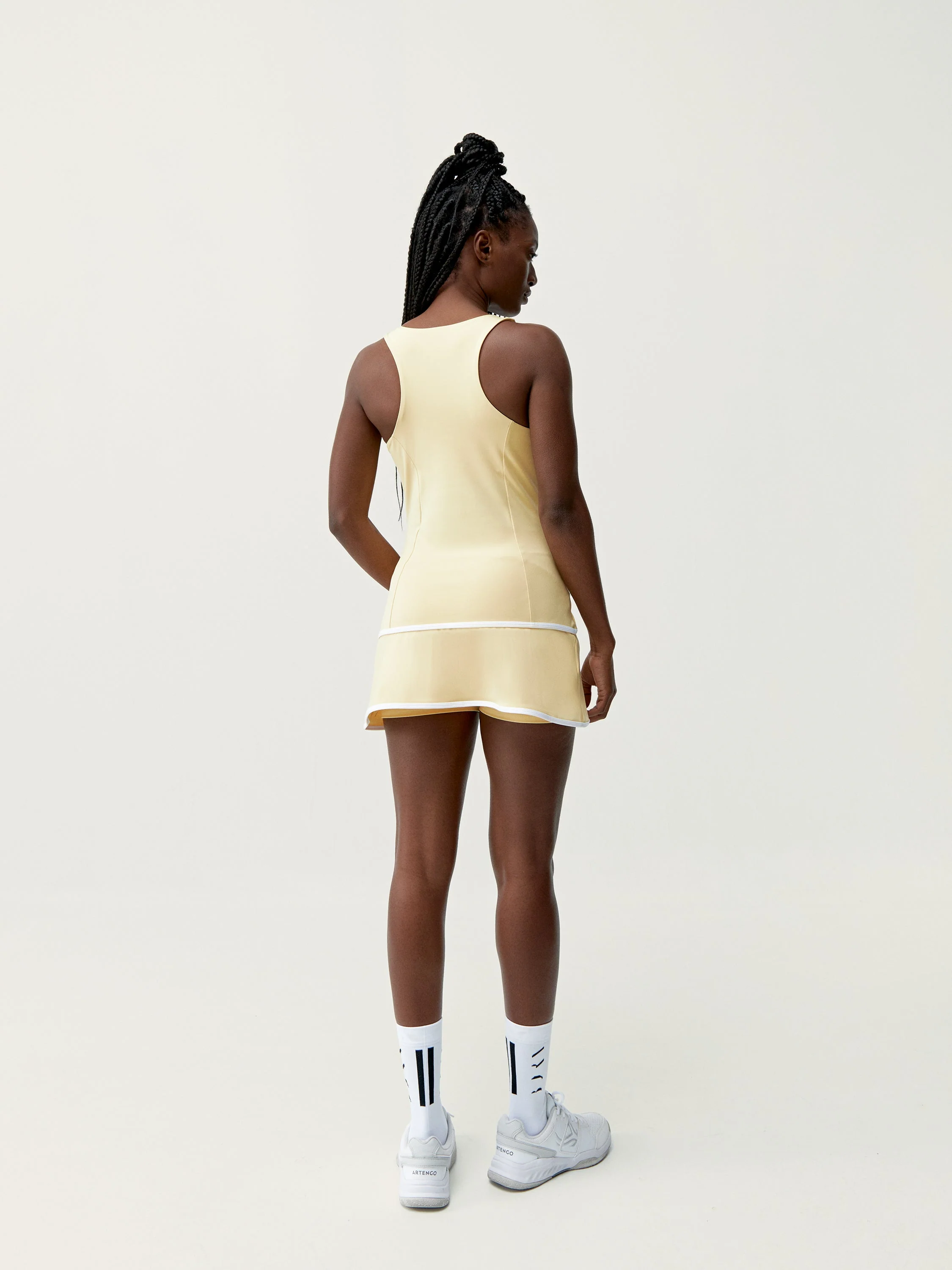 Top Smash - Jaune Doux/Blanc - Femme - Image 3