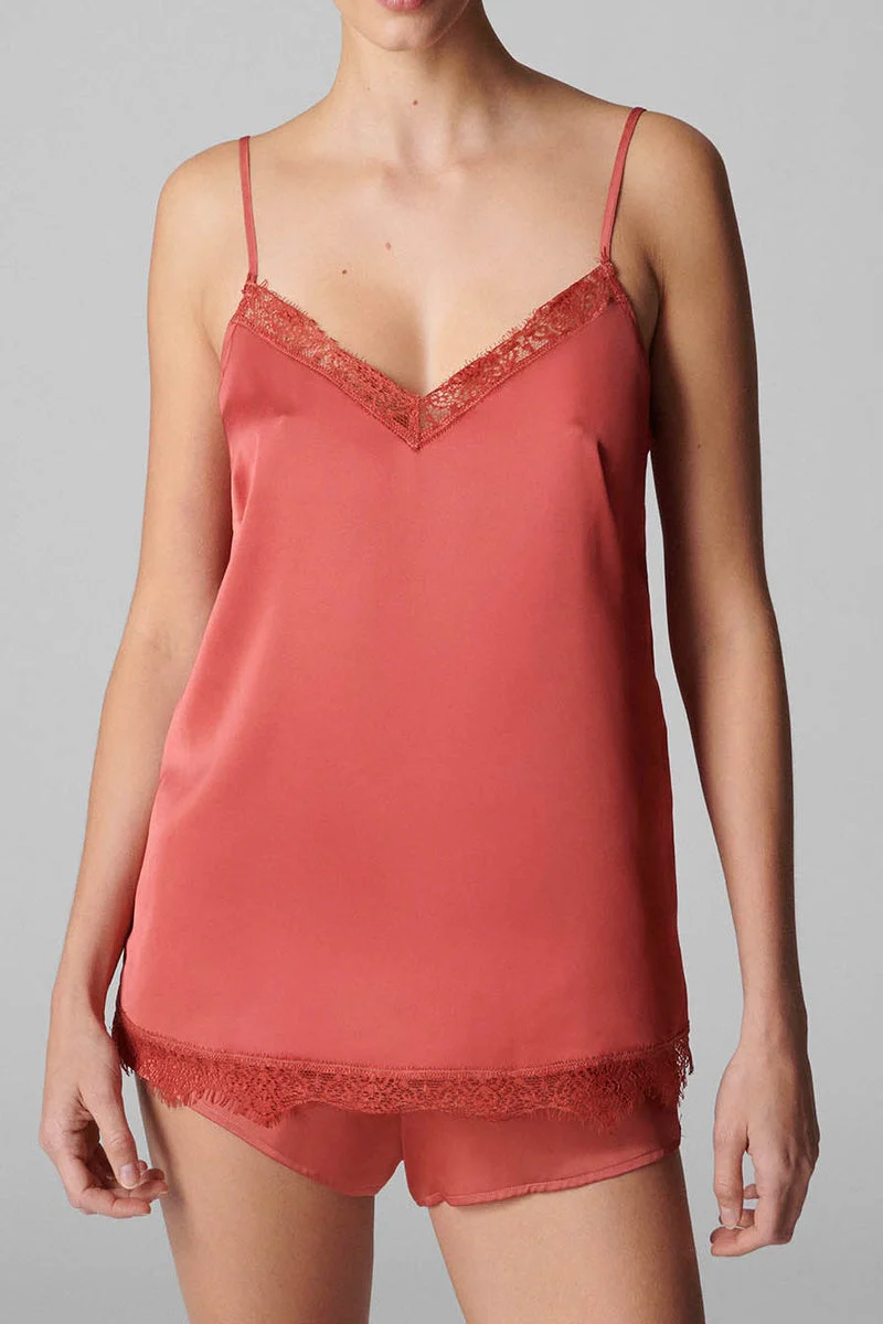 Caraco De Nuit Satin - Rose - Image 3