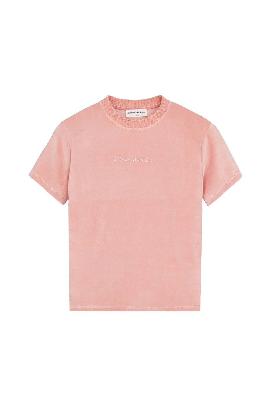 T-Shirt Velours Rykiel Rose - Femme - Image 4