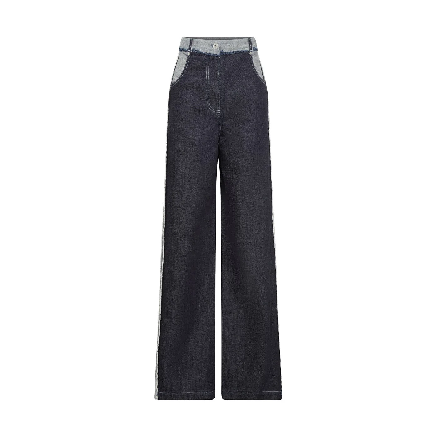 Pantalon - Bleu - Femme - Image 3