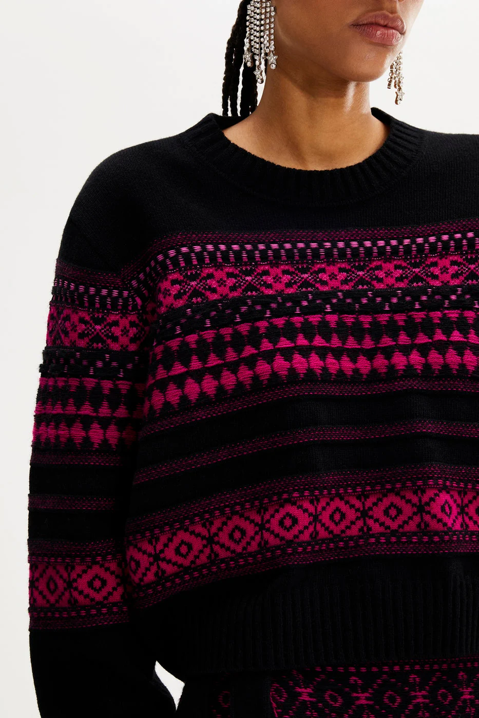 Pull ML - Fuchsia - Femme - Image 2