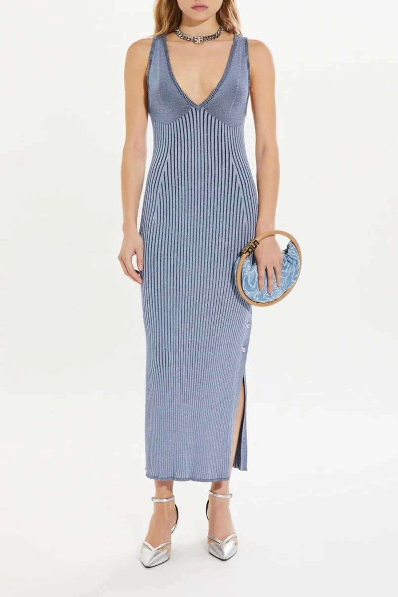 Robe - Bleu - Femme - Image 2