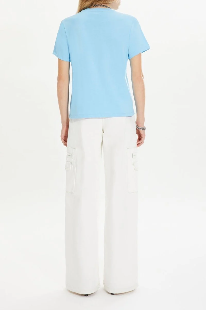 Tee Shirt - Bleu - Femme - Image 2