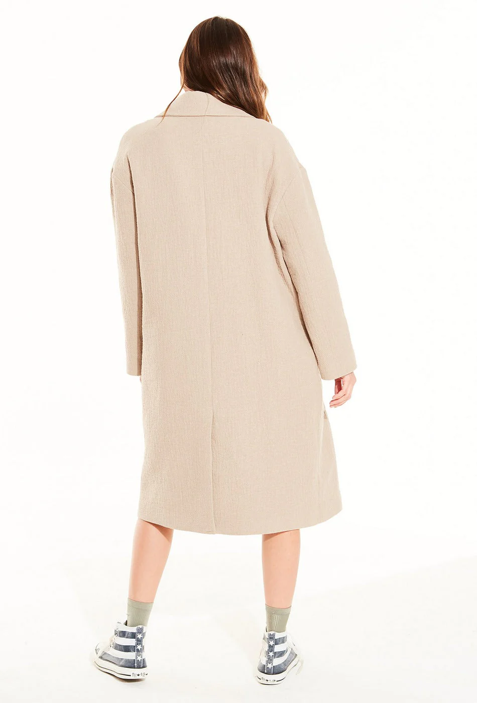 Manteau Loose Maeva - Beige - Image 4