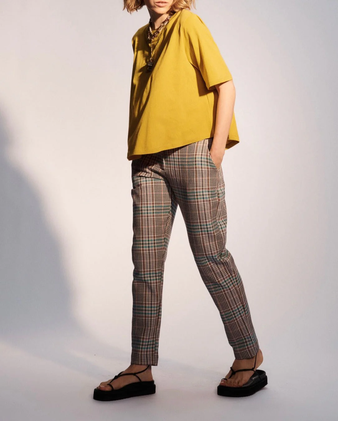 Pantalon A Pinces Jackie - Vert - Image 2
