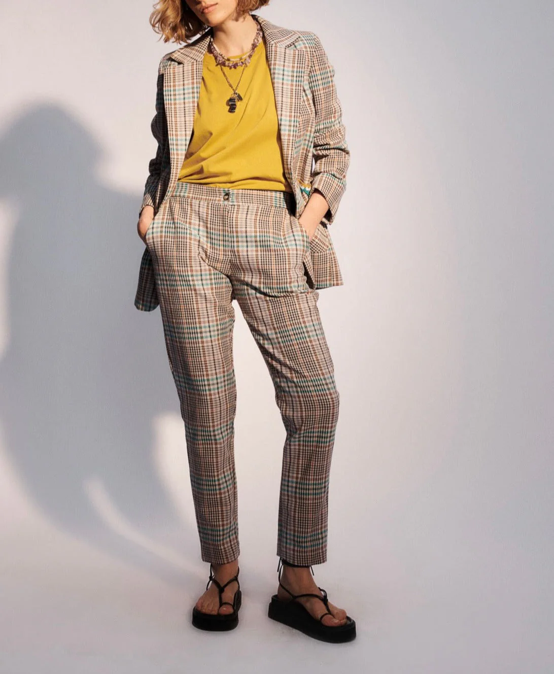 Pantalon A Pinces Jackie - Vert - Image 4