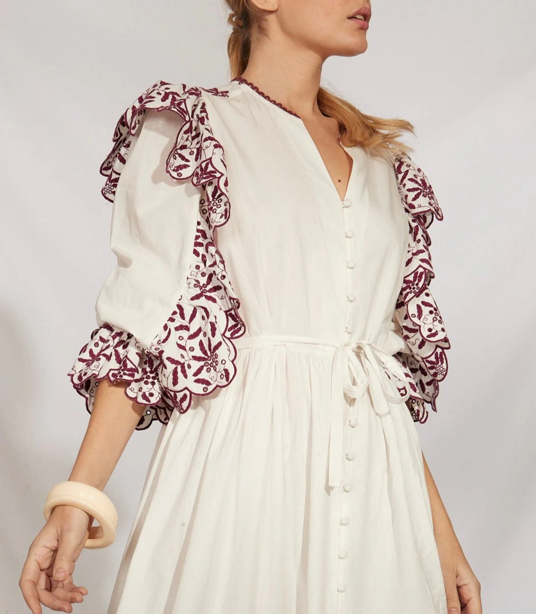 Robe Courte Noemia - Bordeaux - Image 11