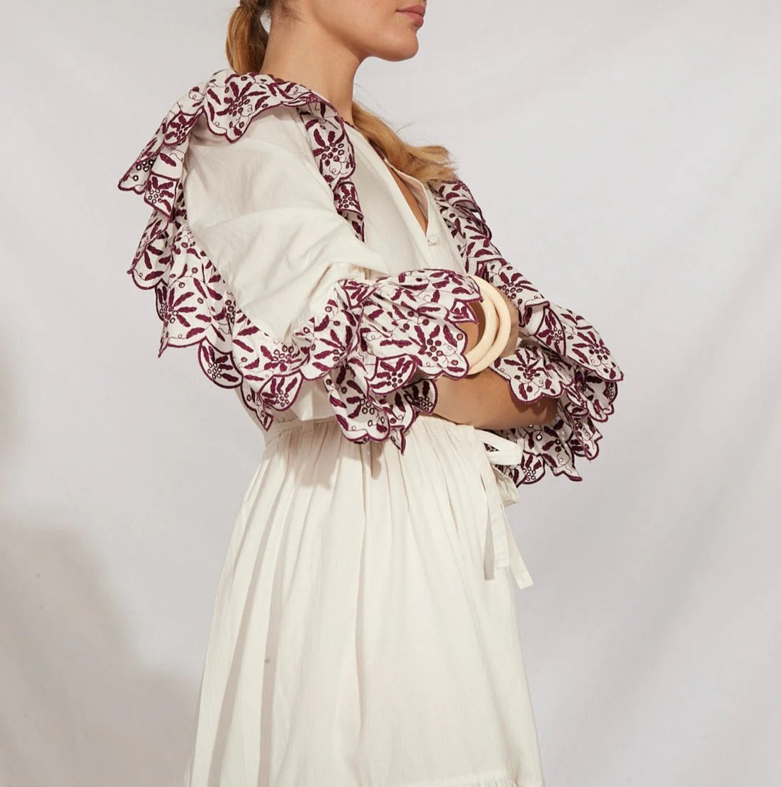 Robe Courte Noemia - Bordeaux - Image 12
