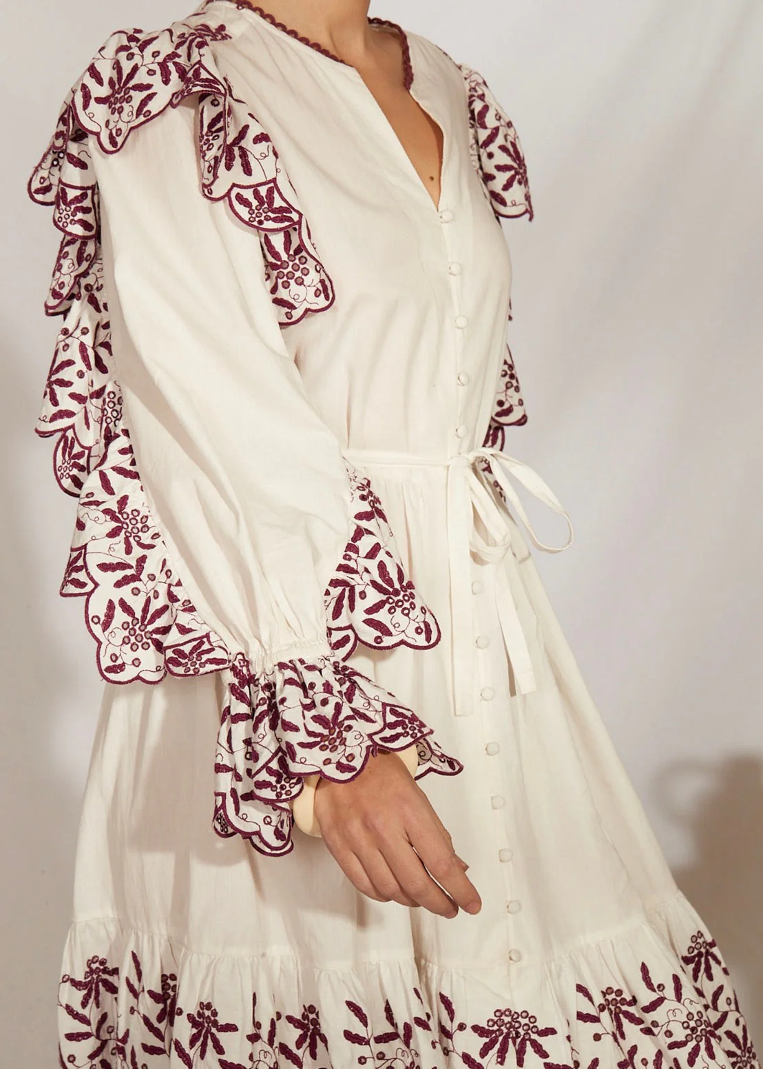 Robe Courte Noemia - Bordeaux - Image 20