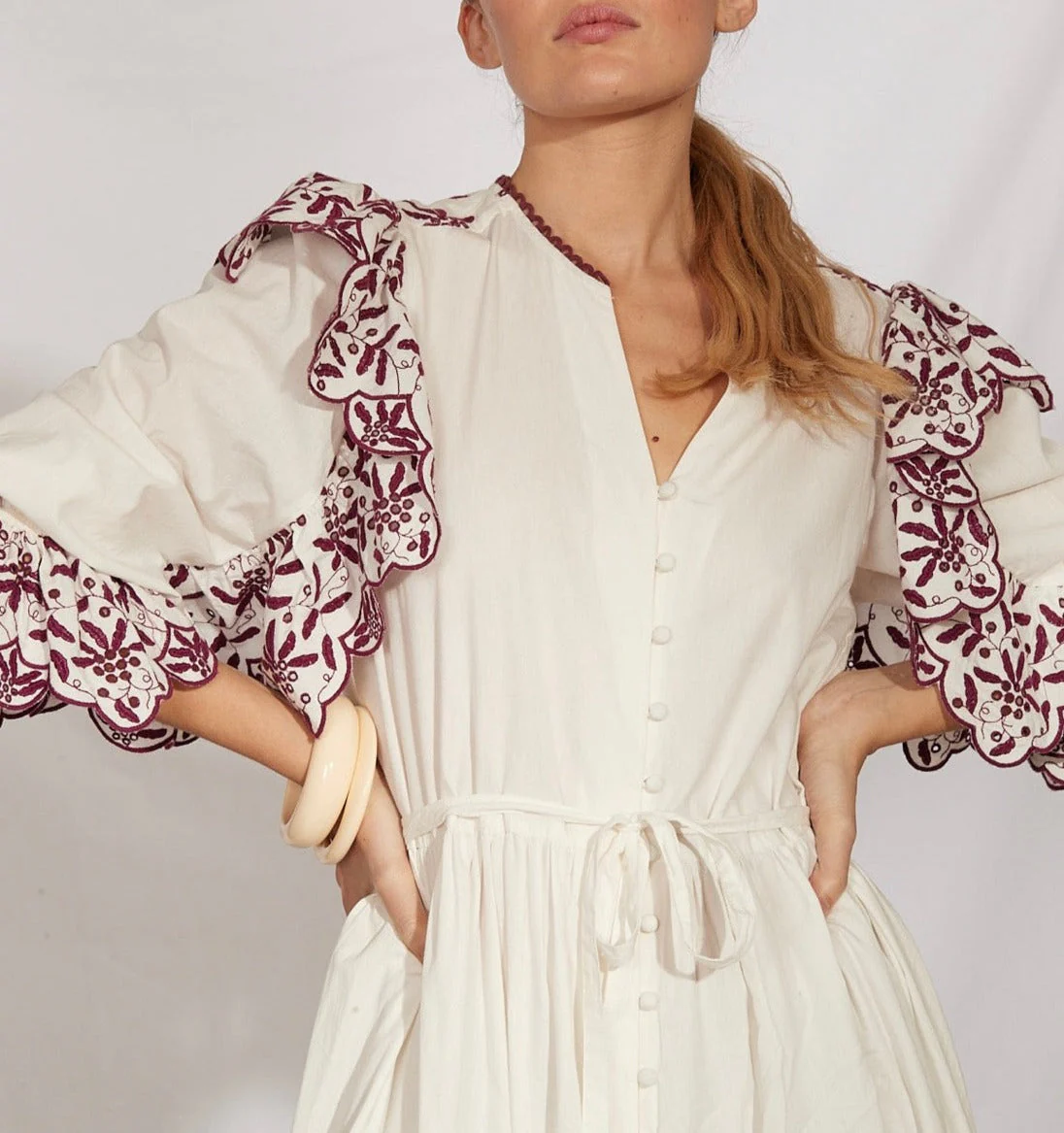 Robe Courte Noemia - Bordeaux - Image 8