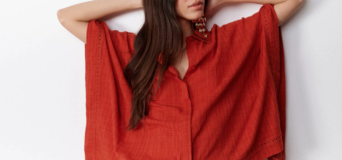 Chemise Large Ophelia - Rouille - Image 3