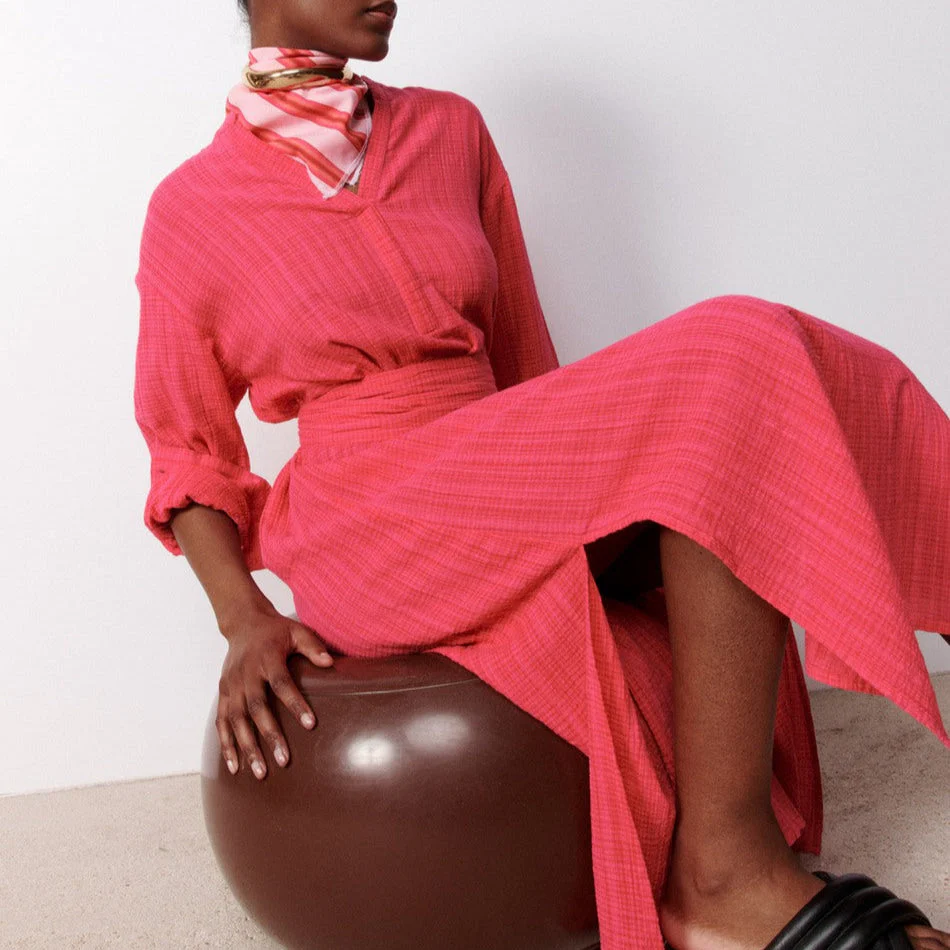 Robe Kaftan Ophelia - Rose - Image 4
