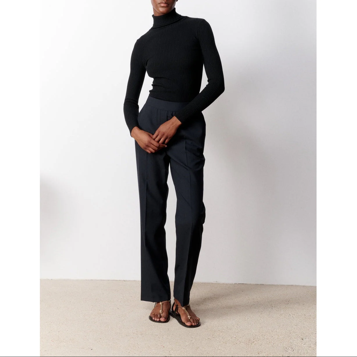 Pantalon Iconique Revers - Marine - Image 2