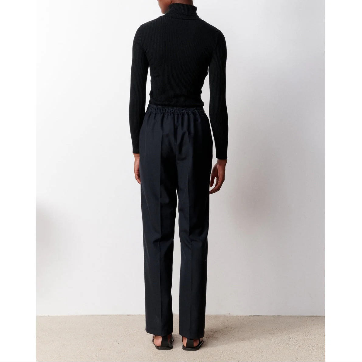 Pantalon Iconique Revers - Marine - Image 4