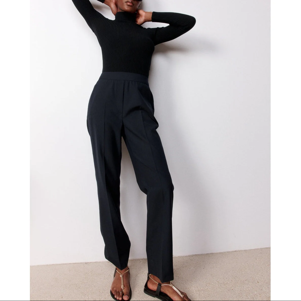 Pantalon Iconique Revers - Marine - Image 5