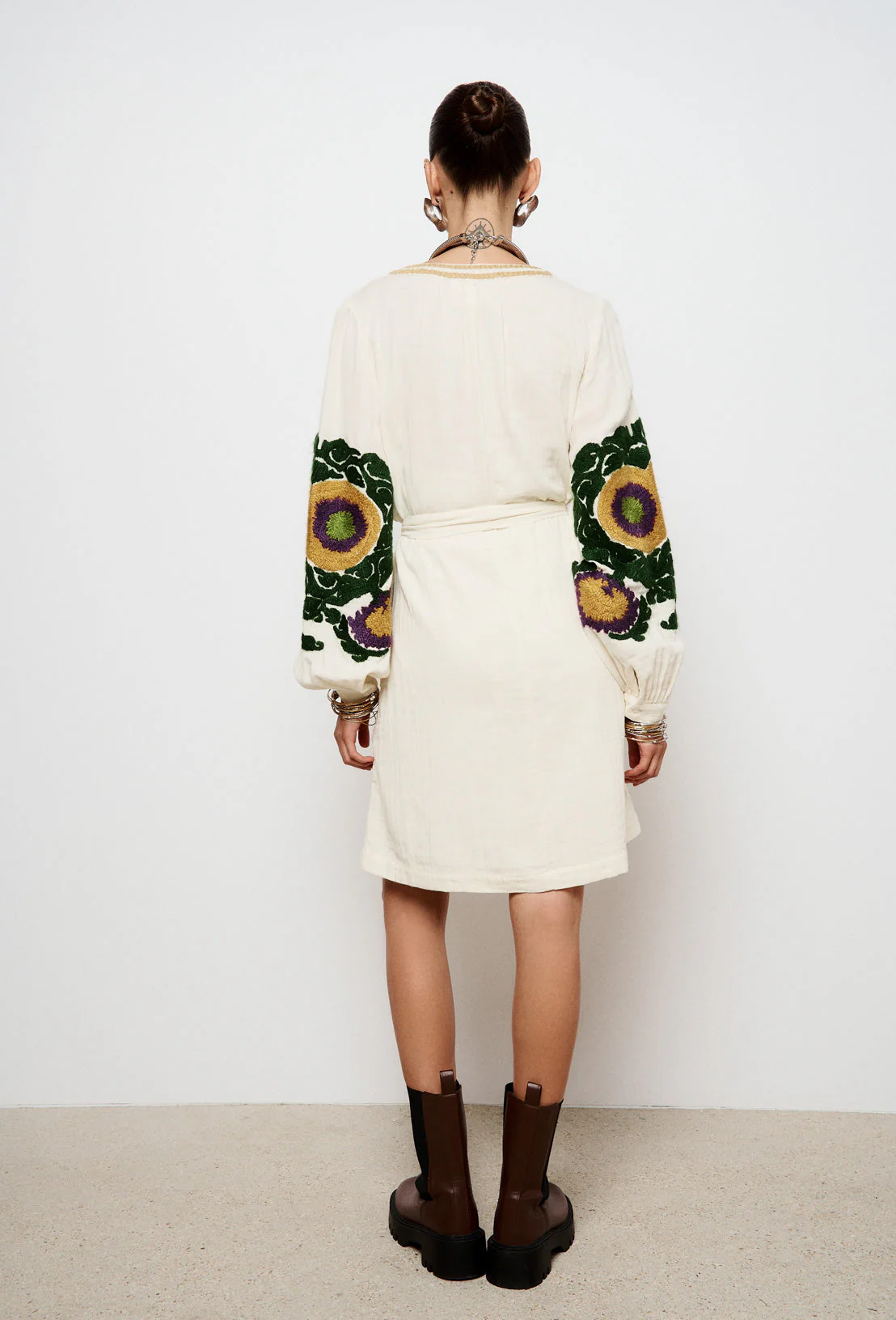 Robe Courte Namie - Ecru - Image 4
