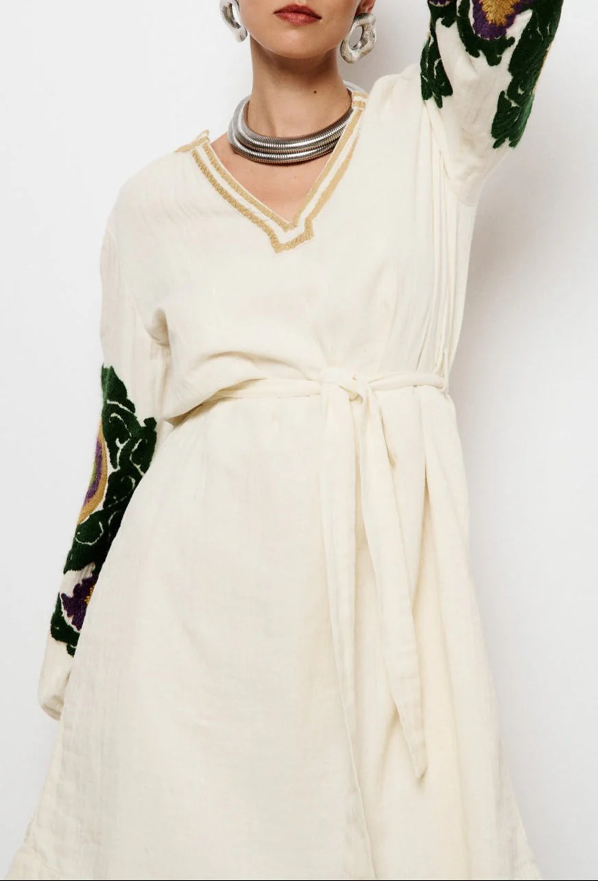 Robe Courte Namie - Ecru - Image 5