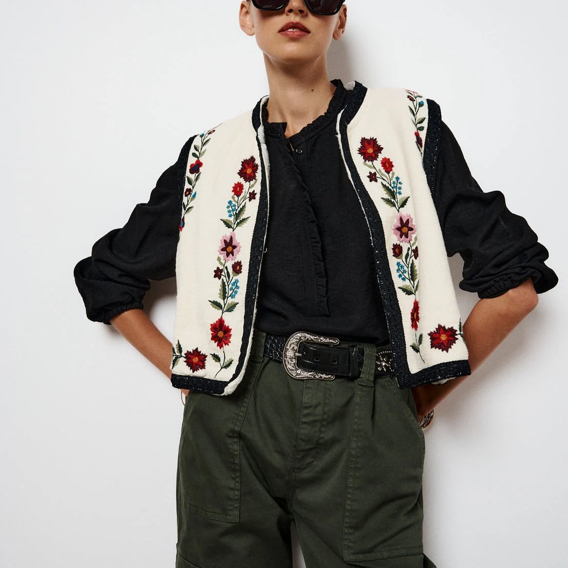 Tunique Louise - Noir - Image 3