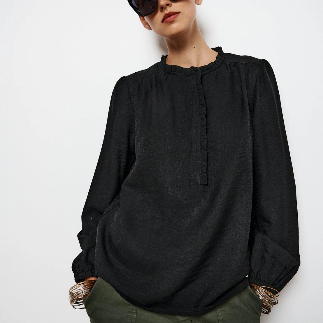 Tunique Louise - Noir - Image 5