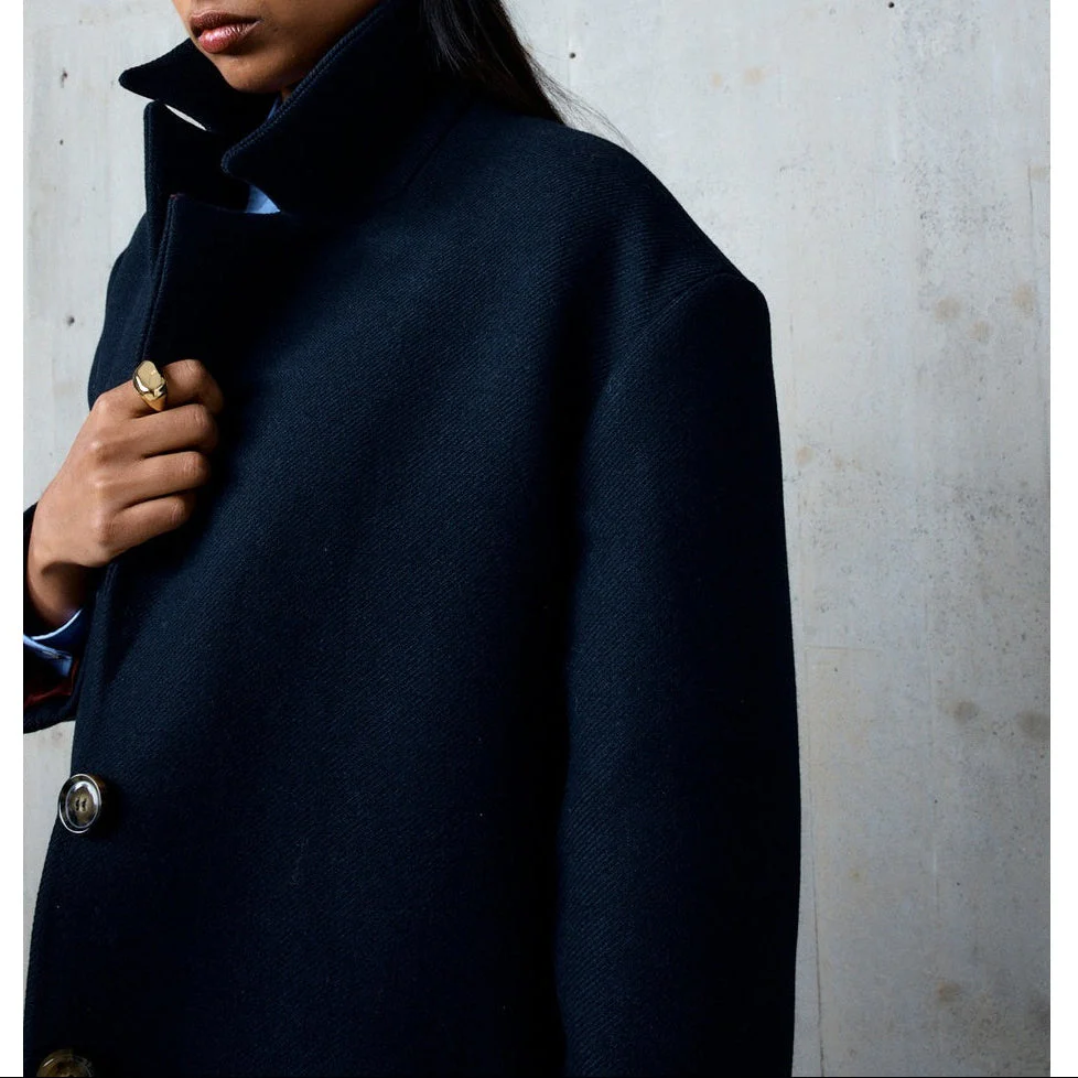 Manteau Droit Nicky - Nuit - Image 2