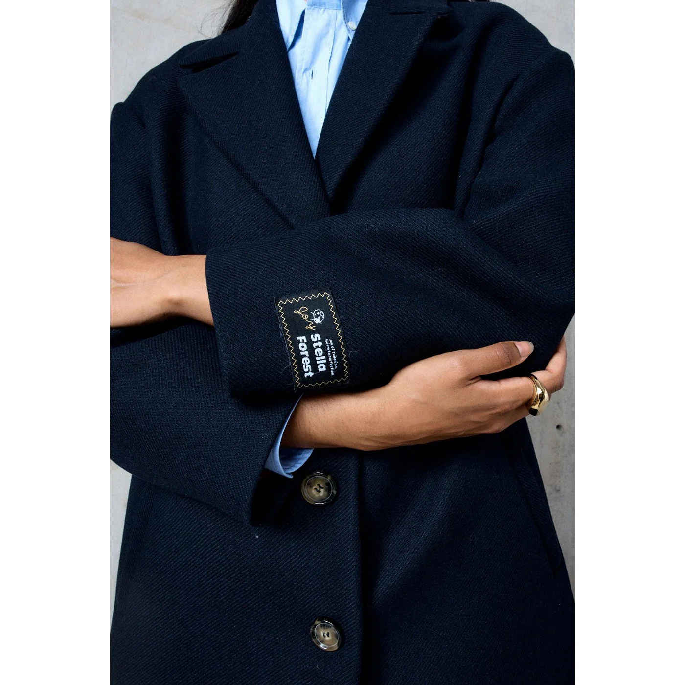 Manteau Droit Nicky - Nuit - Image 4