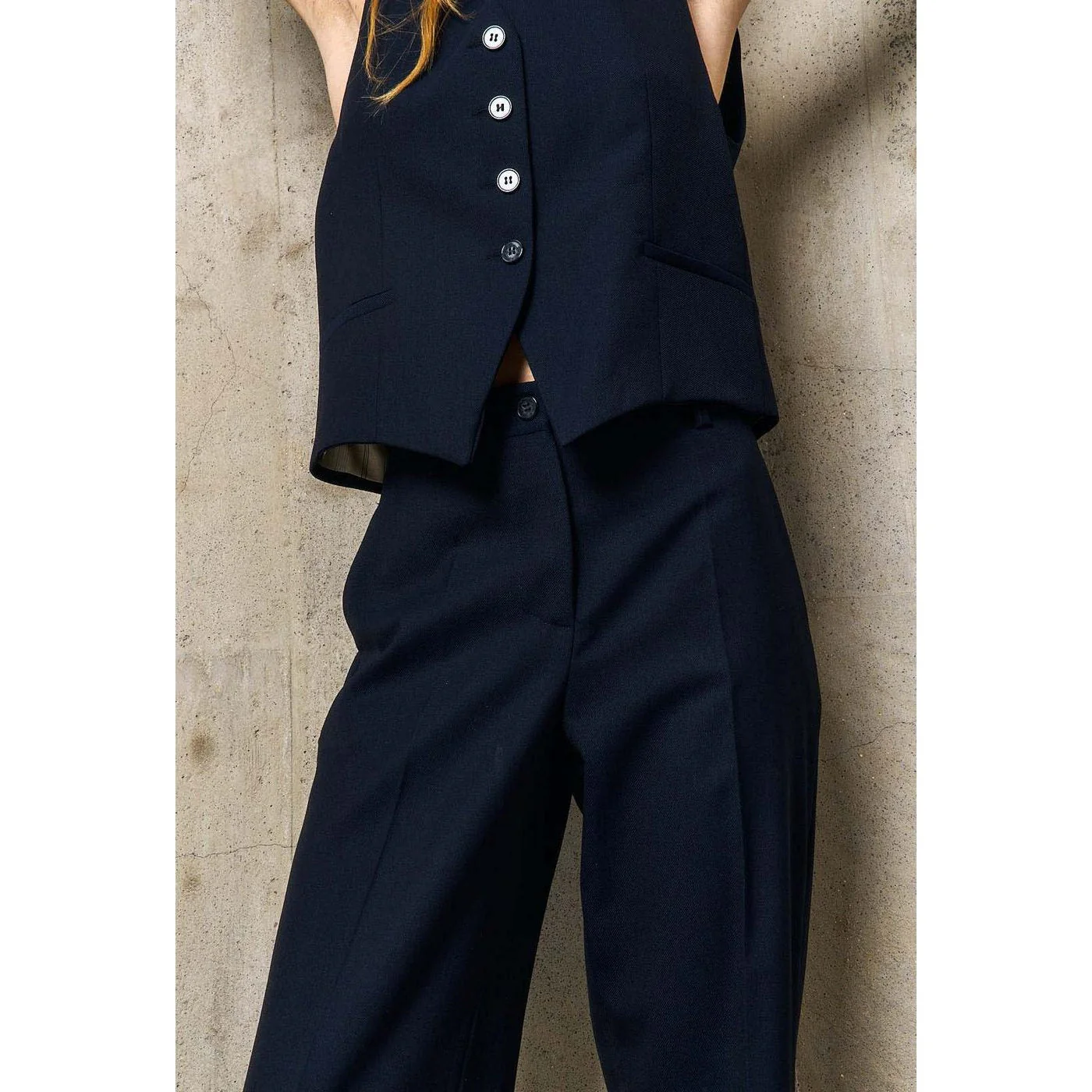 Pantalon Droit Chlotilde - Nuit - Image 2