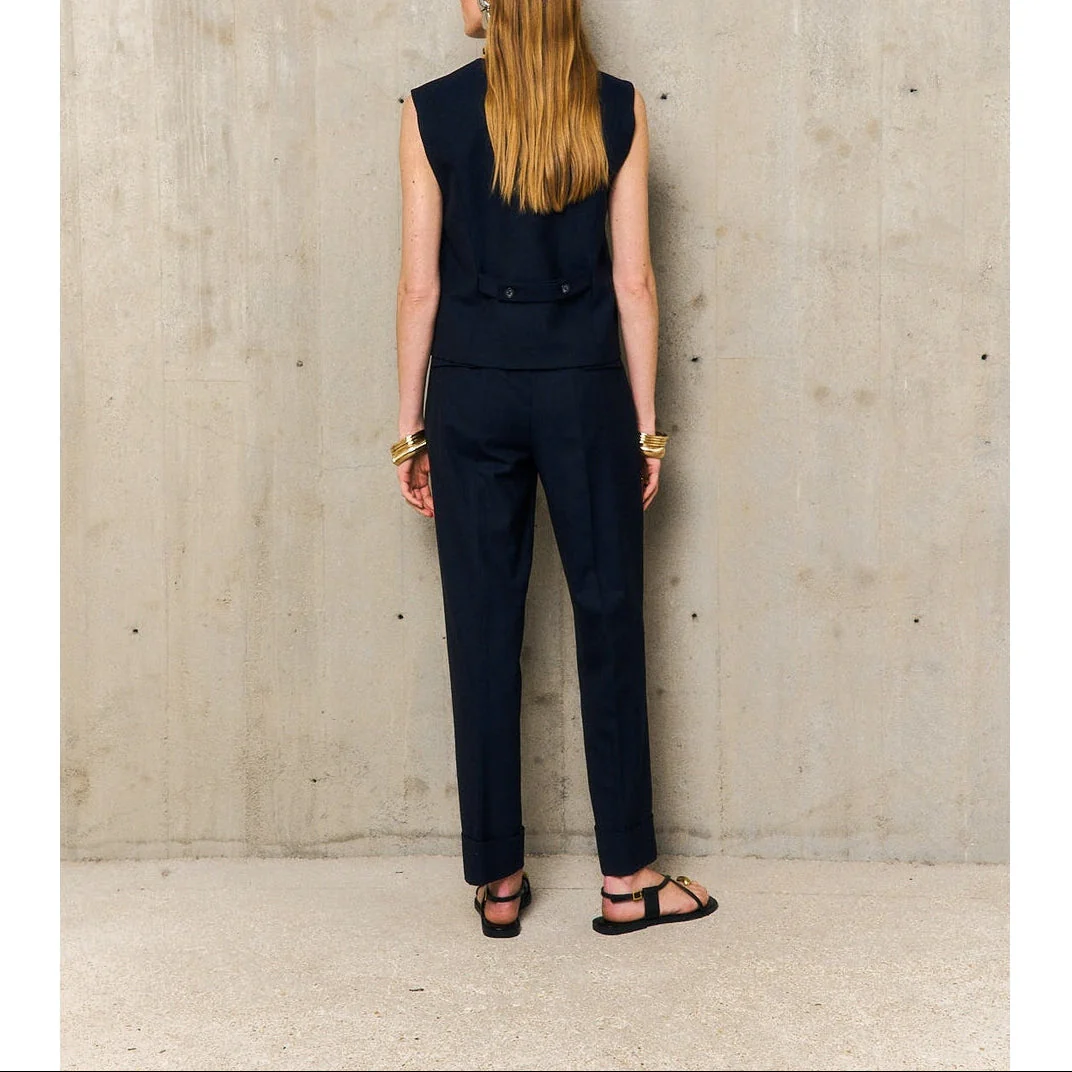 Pantalon Droit Chlotilde - Nuit - Image 4