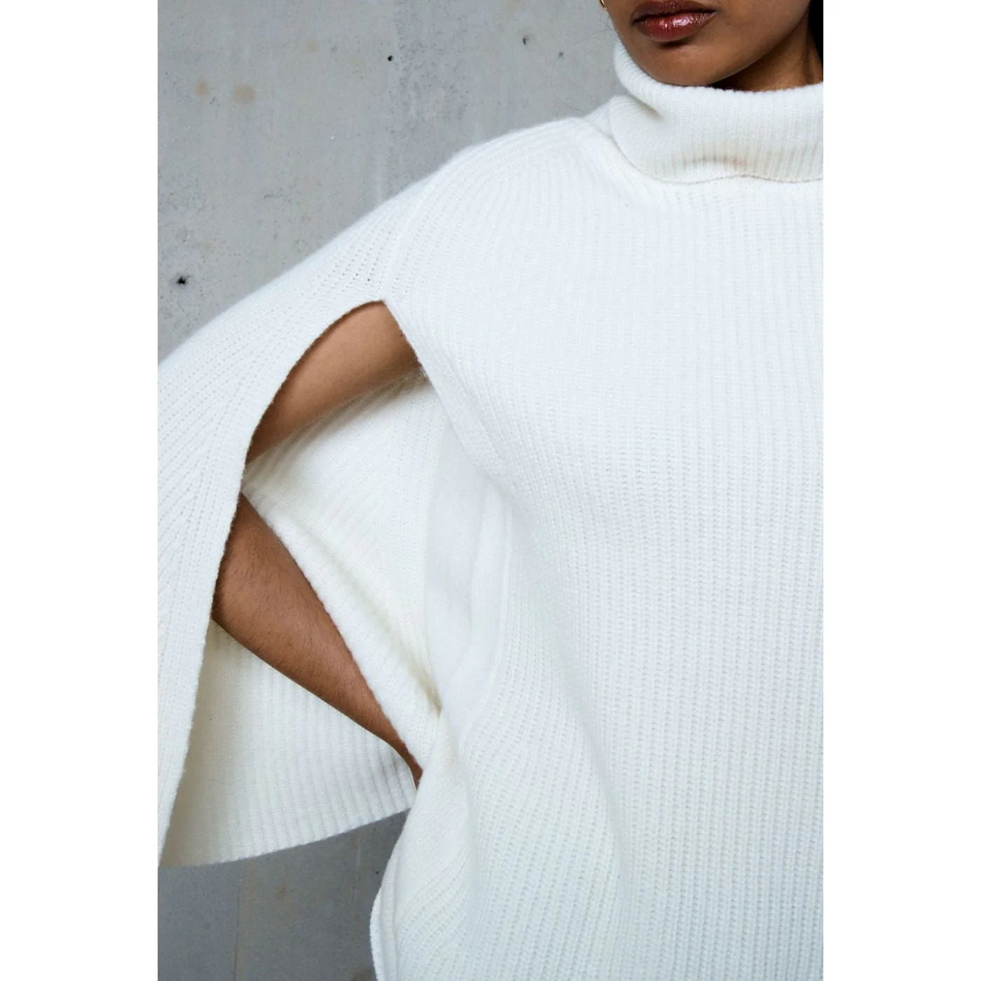 Pull Col Roule Vaiana - Ecru - Image 3