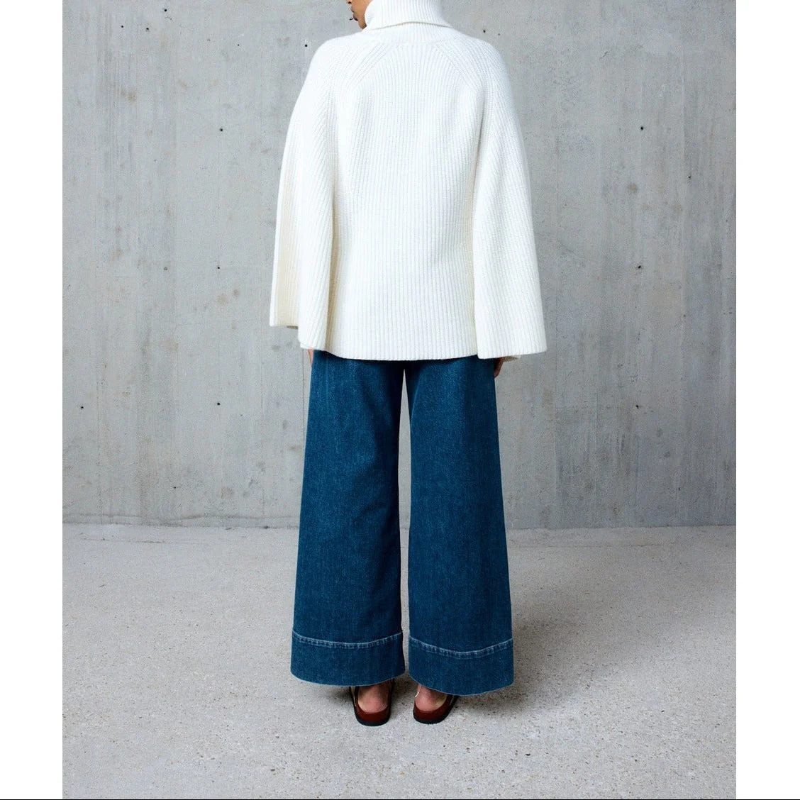 Pull Col Roule Vaiana - Ecru - Image 5