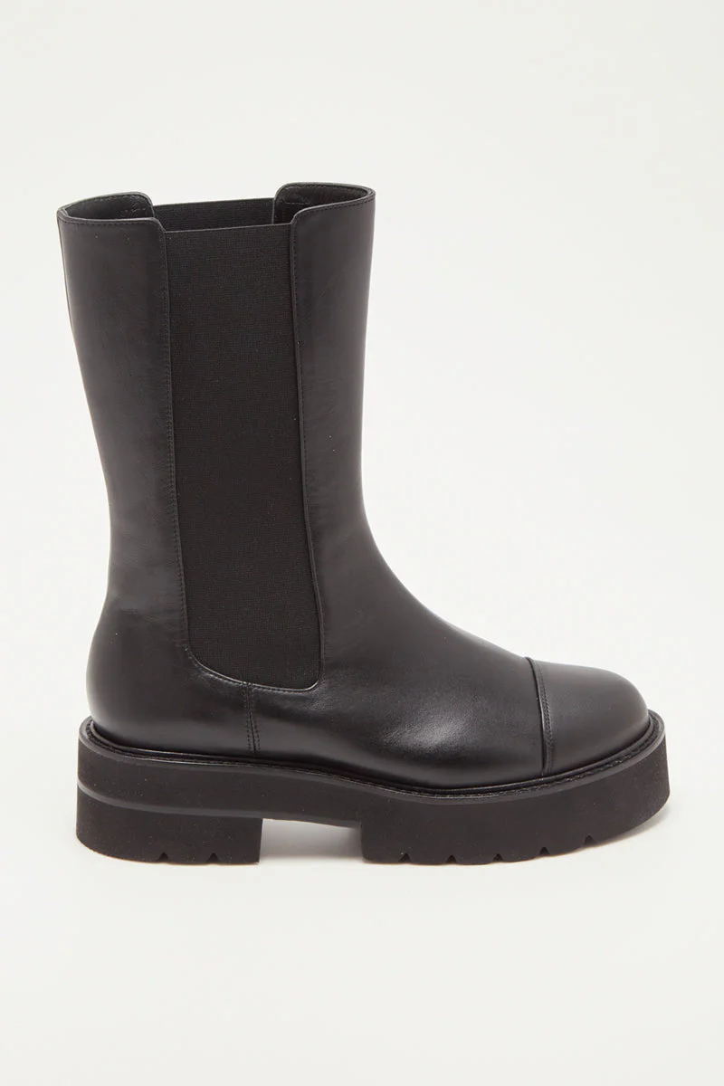 Stuart Weitzman - Bottines Chelsea En Cuir Presley - Noir - Image 4