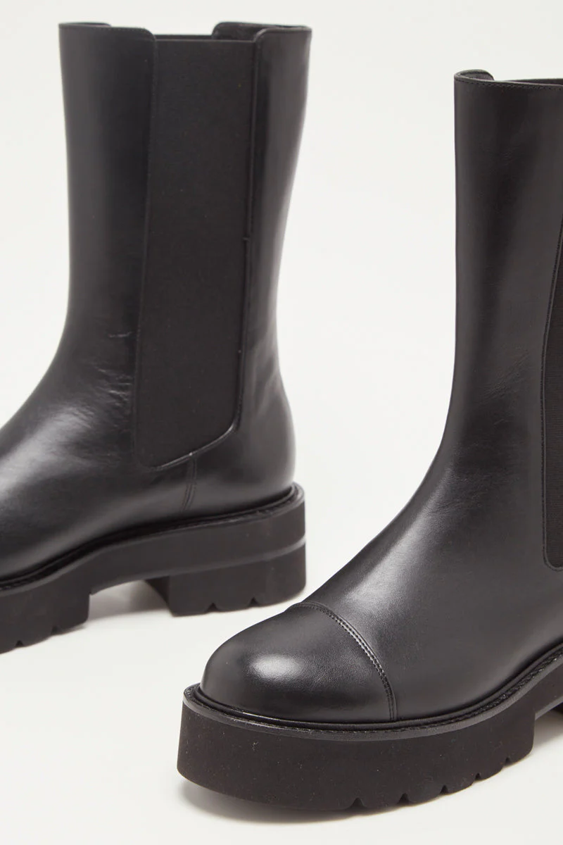 Stuart Weitzman - Bottines Chelsea En Cuir Presley - Noir - Image 5