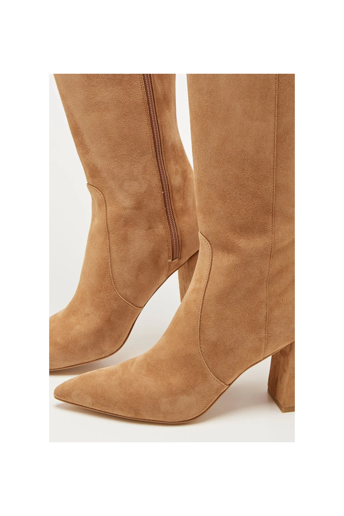Stuart Weitzman - Bottes En Nubuck Avenue 85 - Amande - Image 4