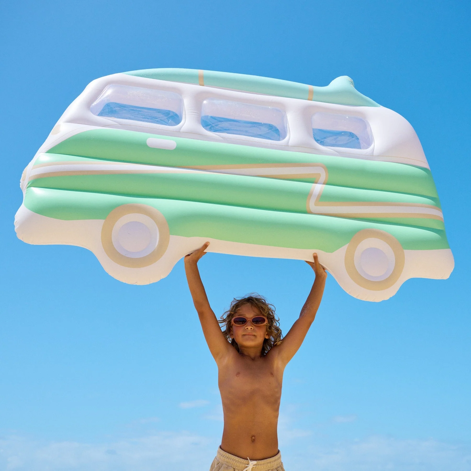 Matelas Flottant Van Campervan Adulte - Imprimé Fond Vert - Image 10