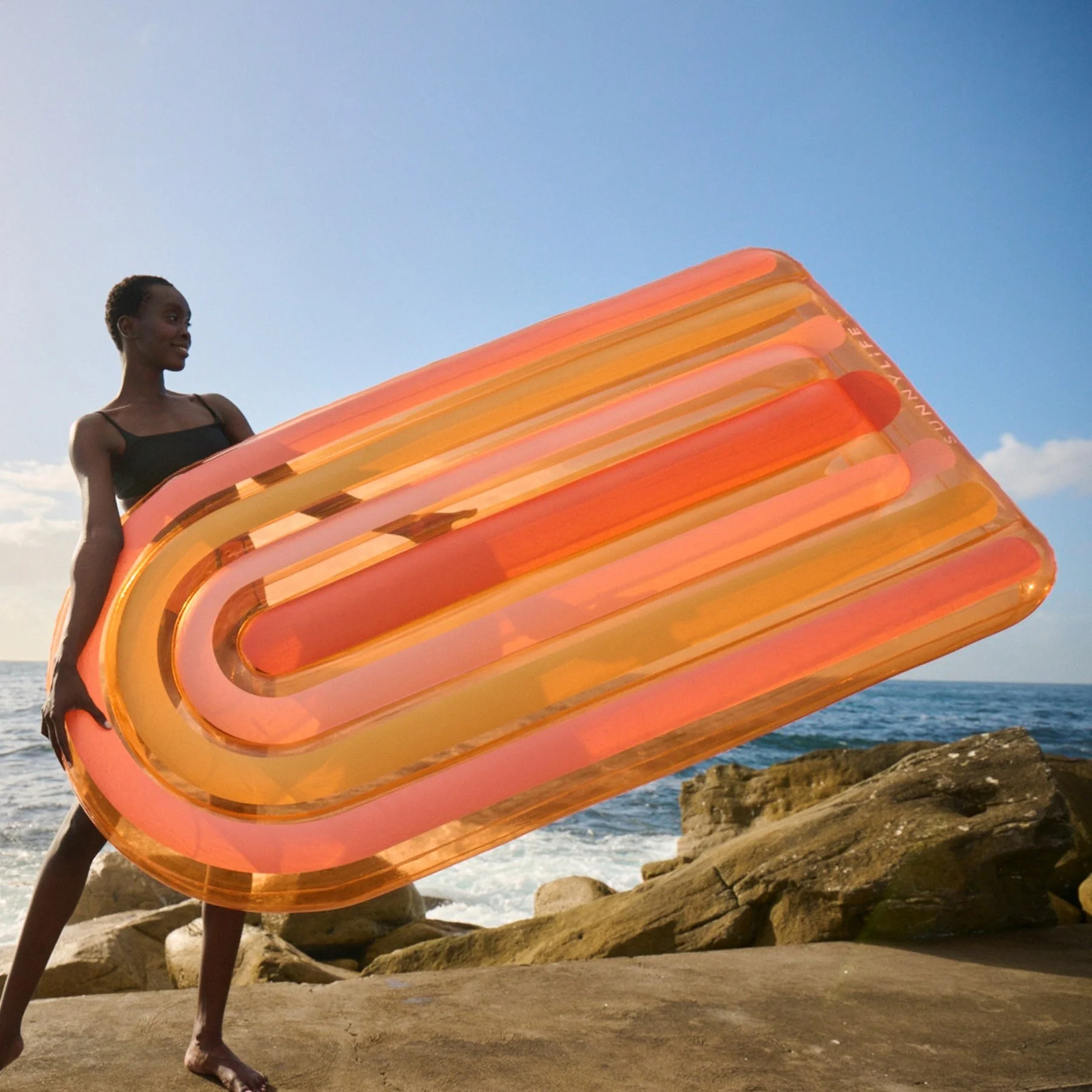 Matelas Flottant Arc En Ciel Adulte - Orange Et Multicolore - Image 8