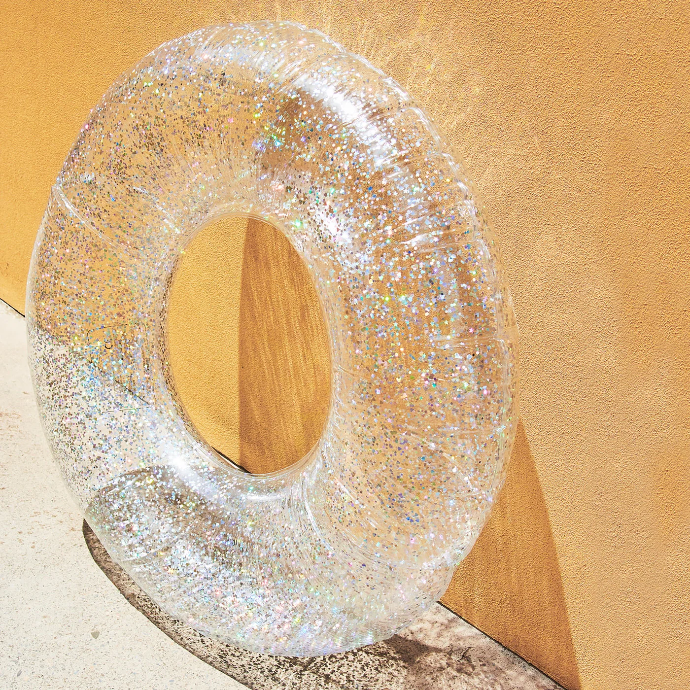 Bouée Glitter Adulte - Transparent Paillettes - Image 14