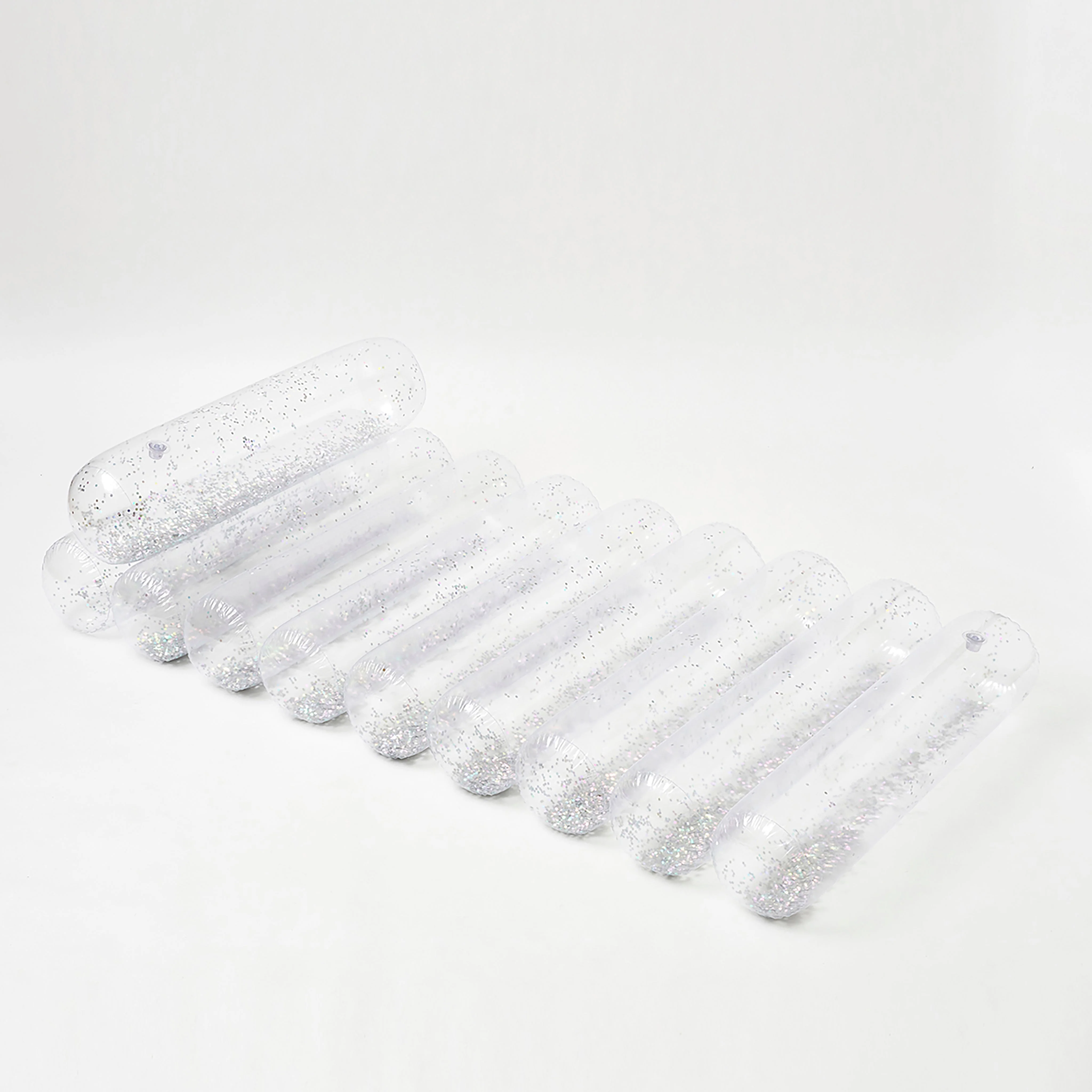 Matelas Flottant Lilo Adulte - Transparent Paillettes - Image 2