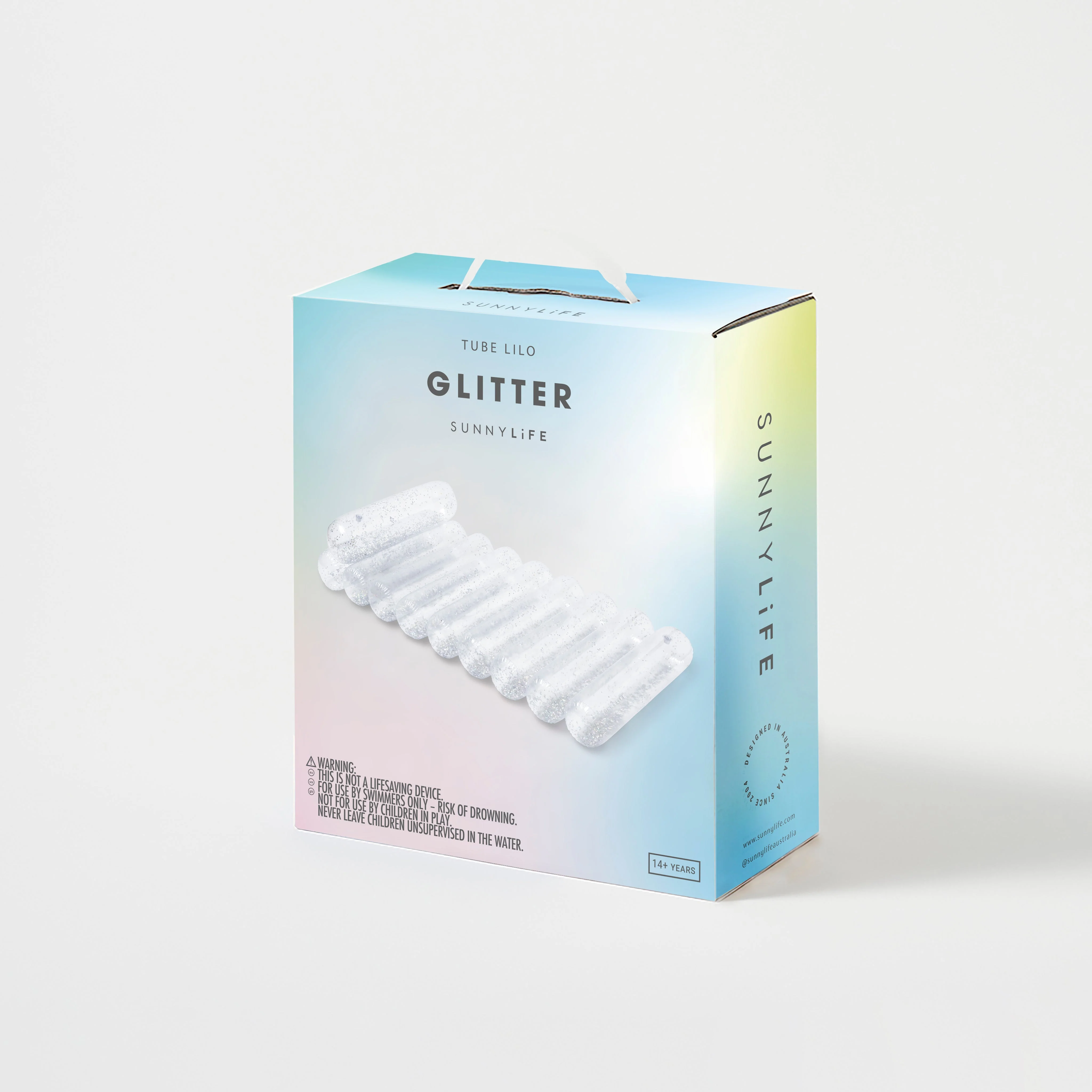 Matelas Flottant Lilo Adulte - Transparent Paillettes - Image 4