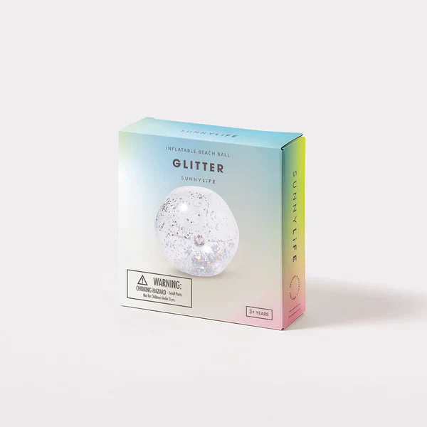 Ballon Gonflable Glitter - Transparent Paillettes - Image 3